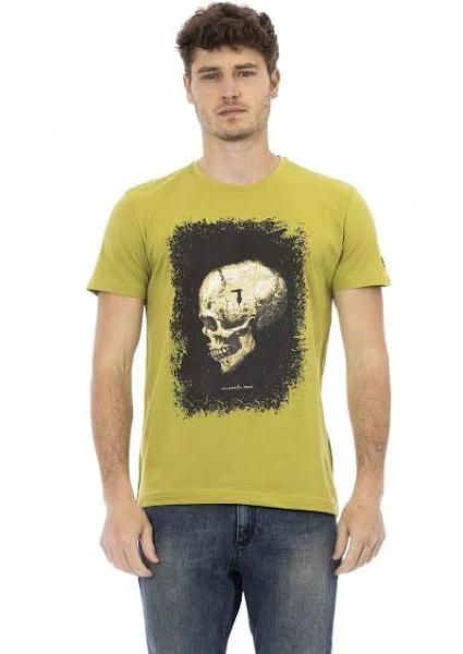 Trussardi Action Green Cotton T-Shirt - M