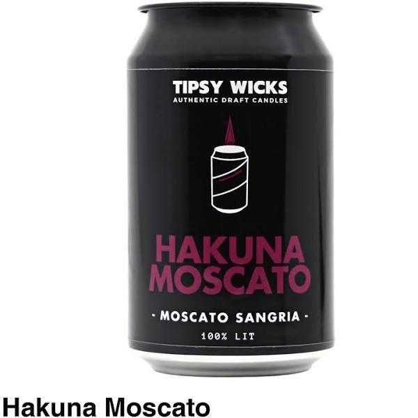 Tipsy Wicks Alcohol Scented Soy Wax Candle Hakuna Moscato