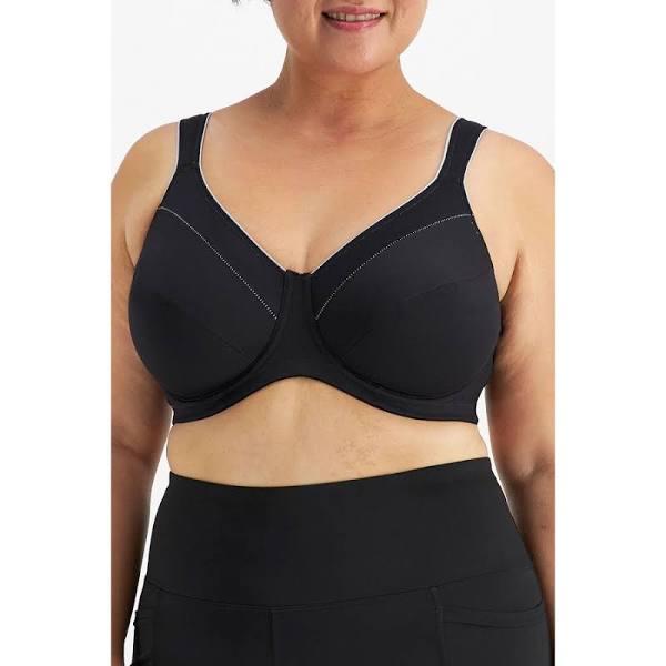 Hestia Women's Active Underwire Bra - Black - Size 22C