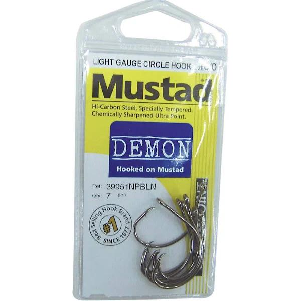 Mustad Demon 39951npbln Circle Hook - 6/0