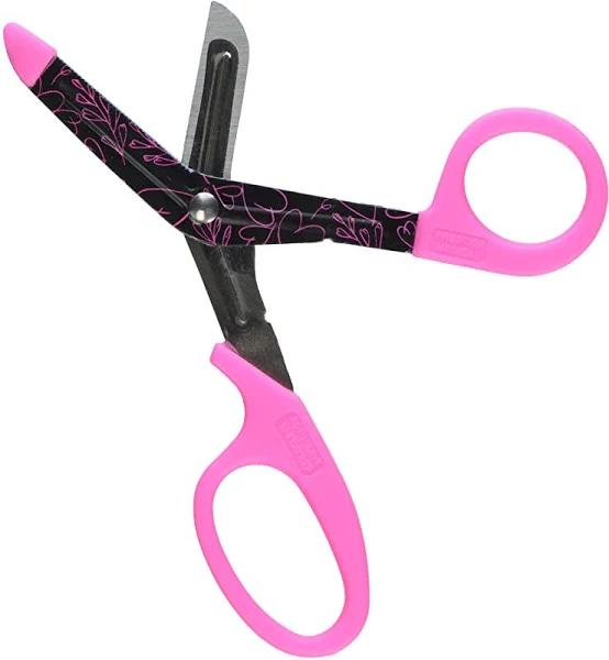 Prestige Medical 5.5" StyleMate Utility Scissor - Pink Hearts