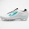 Concave Halo + V2 Maze Adult Football Boots - Firm Ground - White/Cyan Blue/Black - US Men's 11.5, US Women's 13