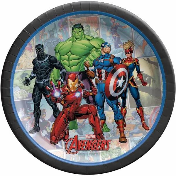 Powers Unite Marvel Avengers Paper Plates 8 Pack