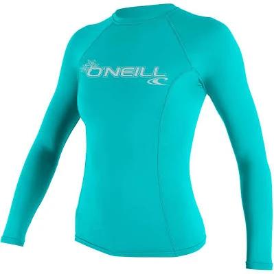 O'Neill Basic Skins Long Sleeve T-Shirt Turquoise Green Women - S