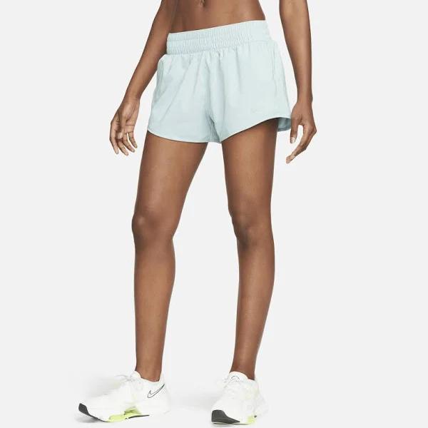 Nike Womens Dri-FIT One 3 Inch Brief Lined Shorts Blue M