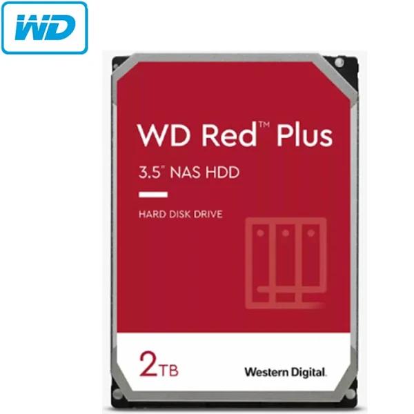 Western Digital WD Red Plus 2TB 3.5' NAS HDD SATA3 5400RPM 64MB Cache CMR 24x7 180TBW ~8-bays NASware 3.0 CMR Tech 3yrs WTY