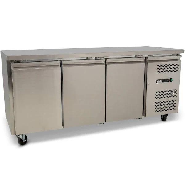 Three Door Commercial Worktop / Under Bench Fridge 700mm Depth