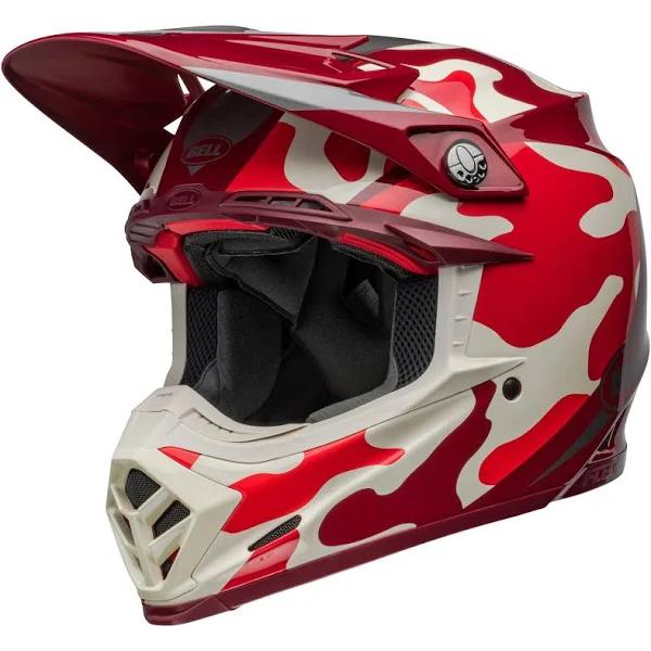 Bell Moto-9S Flex Mechant Red Offroad Helmet Size M