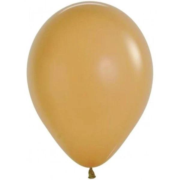 11 Inch Round Latte Sempertex Plain Latex Balloons UNINFLATED