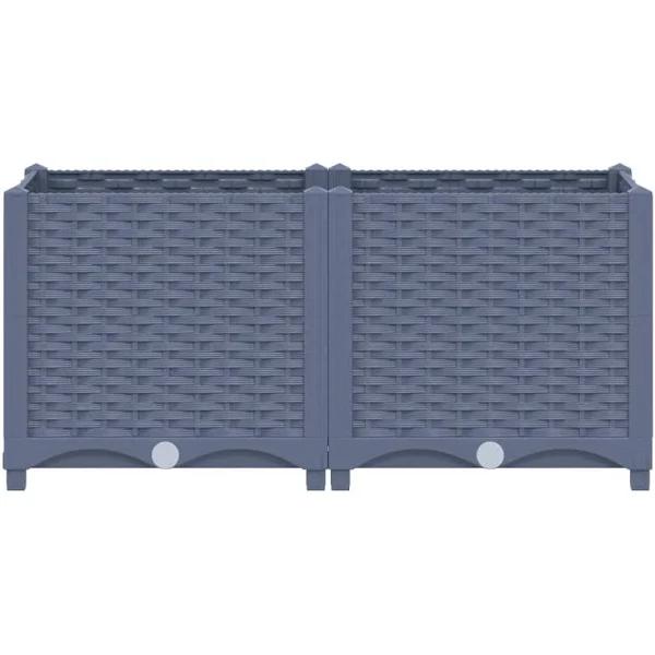 vidaXL Raised Bed Polypropylene - 80 x 40 x 38cm