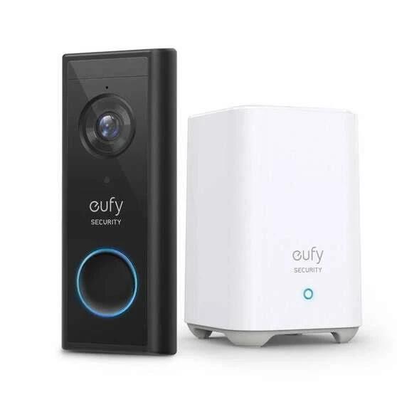 Eufy Dual Camera Video Doorbell with Homebase 2 - Wireless in 2K - E8213C12