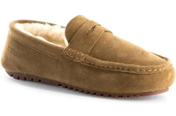 AUS Wooli Australia Mens Terrigal Cosy Moccasin - Tan