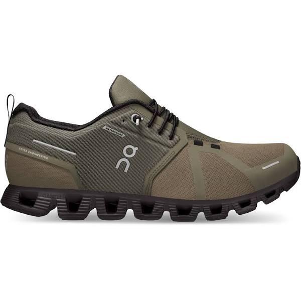 on Running Men's Cloud 5 Waterproof Olive Black, 10.5