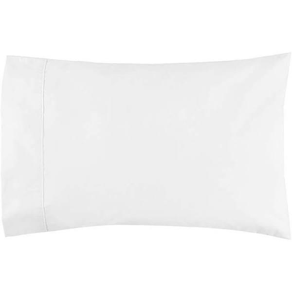 Logan & Mason 300TC Cotton Pillowcase Pair (White) - Standard