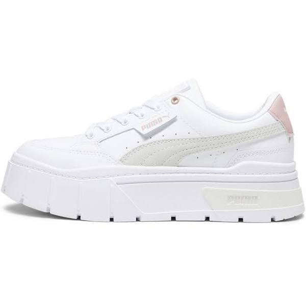 Mayze Stack Women's Sneakers in White/Future Pink, Size 7.5 by Puma