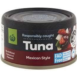 Woolworths Tuna Fish Mexican Style 95g