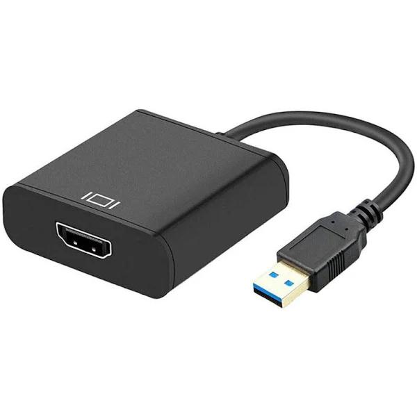 USB 3.0 to HDMI Adapter 1080P Full HD External Video Card Multi Monitor Audio Video Converter Cable for Windows 7/8/10 Laptop/PC