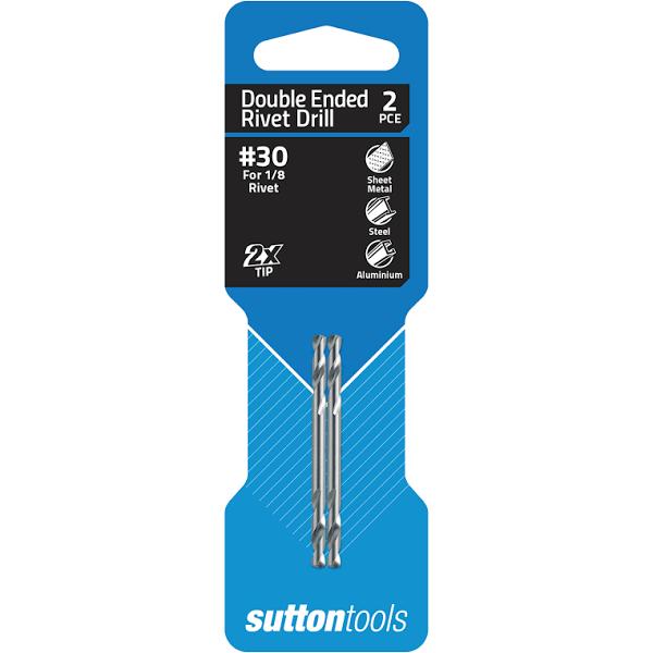 Sutton Tools Panel Drill Bit Double Ended #30 - 2 Pack