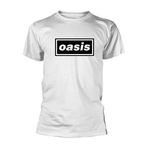 Oasis Adult Decca Logo T-Shirt, Adult Unisex, Size: 2XL, White