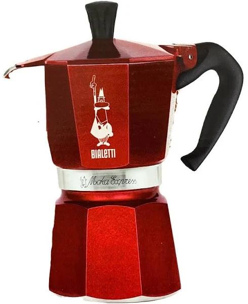 Bialetti Moka Express Red | My Coffee Shop 6 Cups