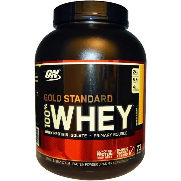 Optimum Nutrition 100% Gold Standard Whey (5 lbs) Banana Cream