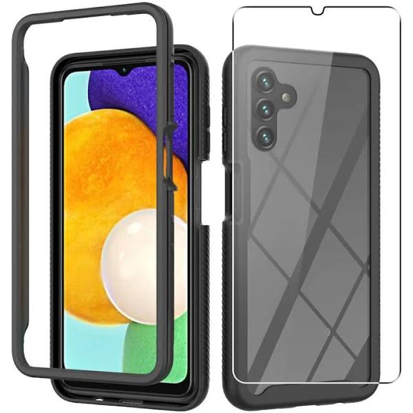 Case for Samsung Galaxy A04s Full 360 Cover Glass Screen Protector