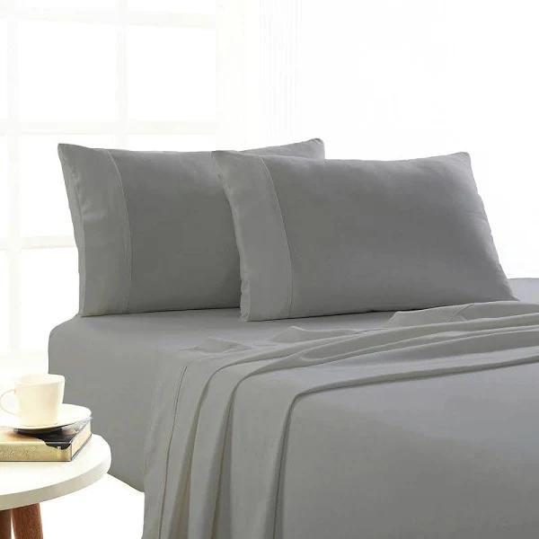 Park Avenue Egyptian Cotton Flannelette Sheet Set - King / Ash