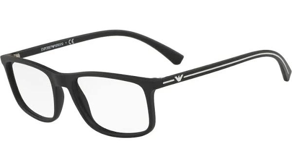 Emporio Armani EA3135F 5063 Black Rectangular Eyeglasses