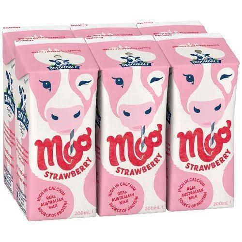 Devondale Moo Strawberry Milk 6 x 200ml