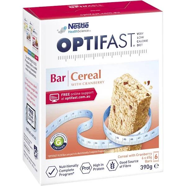 Optifast VLCD Bar Cereal 6 x 65g