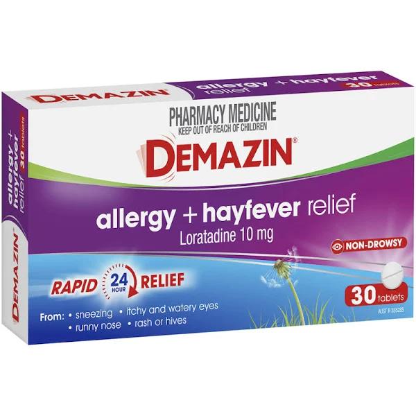 Demazin Allergy + Hayfever Relief 30 Tablets