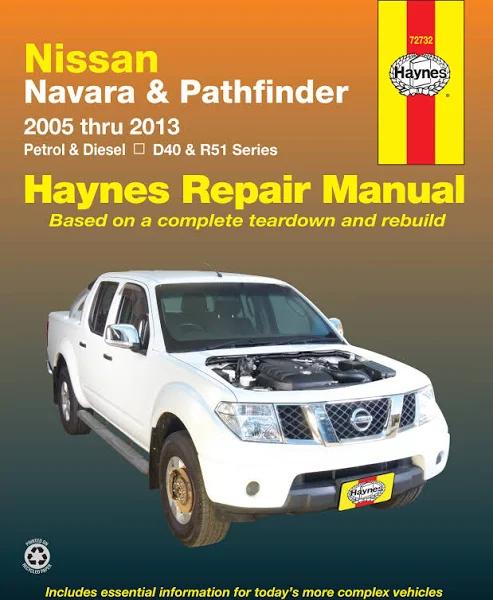 Nissan Navara & Nissan Pathfinder 2005-2015 Haynes Repair Manual