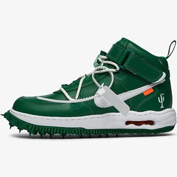 Nike Air Force 1 Mid off-white - Pine Green Shoes - Size 7 - Pine green/white/white