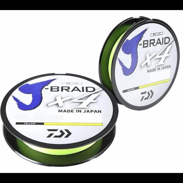 Daiwa J Braid X4 Yellow 135m 15lb