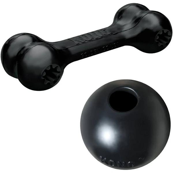 Kong Extreme Black Rubber Toy Bundle For Small to Medium Dogs by Budget Pet Products