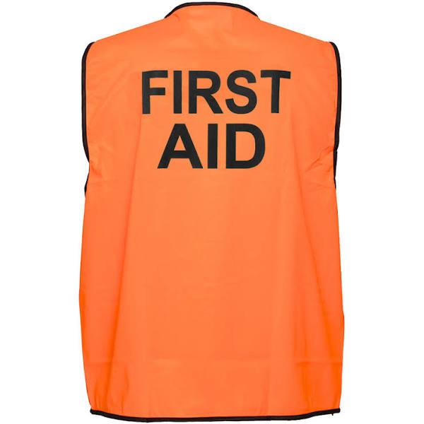 Prime Mover First Aid Hi-Vis Vest Class D - Orange, Medium