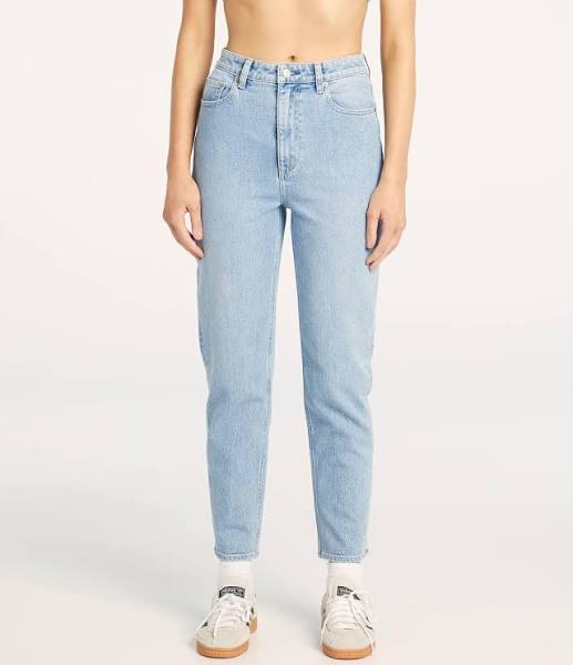 Lee - Women's Blue Mom Jeans - High Mom Jeans - Size 16 at The Iconic