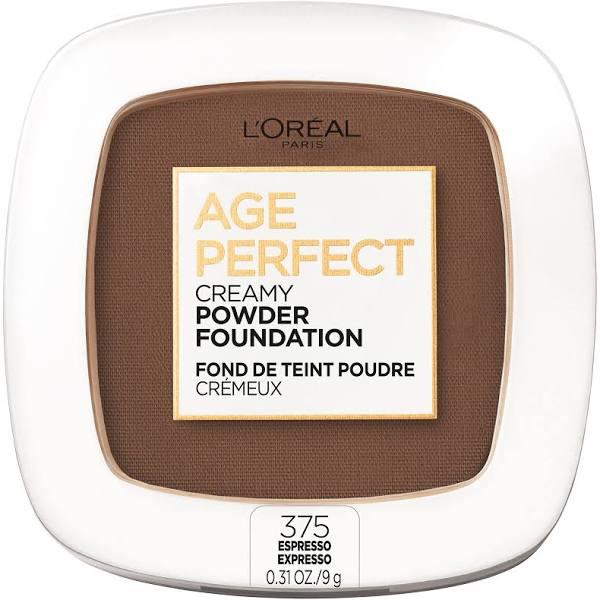 L'Oreal Paris Age Perfect Creamy Powder Foundation Compact, 370 Mahoga