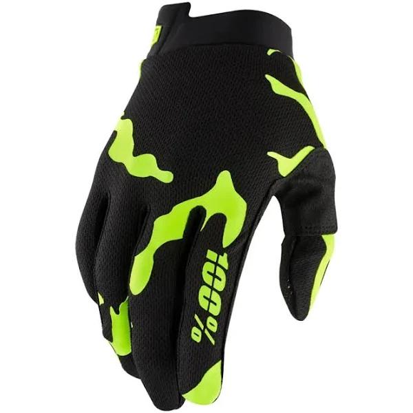 100 Percent iTrack Youth Gloves Salamander