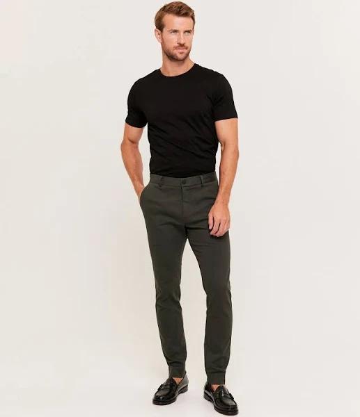 Saba Men's Judd Slim Dress Chino Pants in Forest Green Size 38