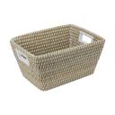 Kmart Rectangle Coil Basket in Natural and White