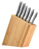 Global Kyoto 7 Piece Knife Block Set - Bamboo