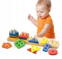 Viga Wooden Geometric Shape Block Sorter