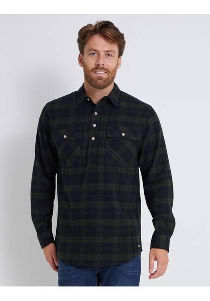 Rivers - Mens Tops - Printed Flannel Long Sleeve Shirt