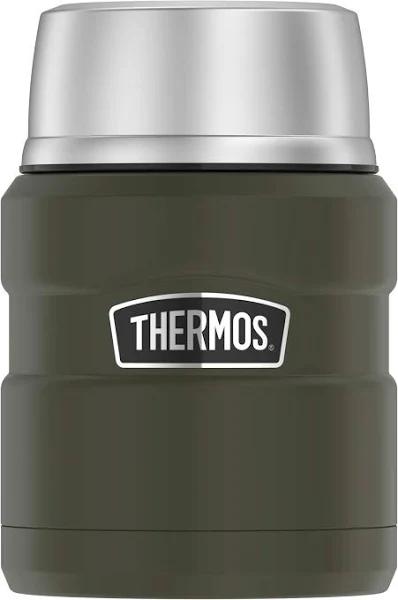 Thermos Stainless King Food Jar 470ml Matte Army Green