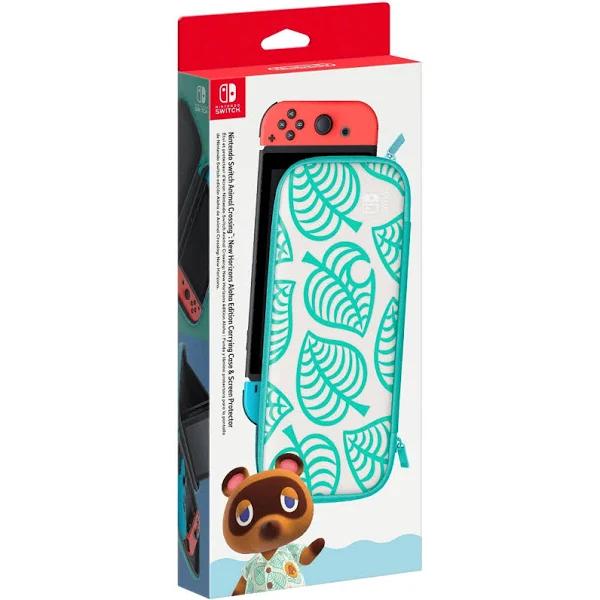 Nintendo Switch Animal Crossing: New Horizons Aloha Edition Carrying Case & Screen Protector