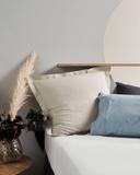 Linen House - White European - Vienna 300TC Cotton Percale European Pillowcase - Size One Size at The Iconic