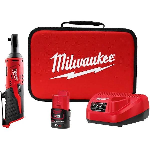 Milwaukee 12V 3/8" Impact Ratchet 2.0Ah Kit - M12IR-201B