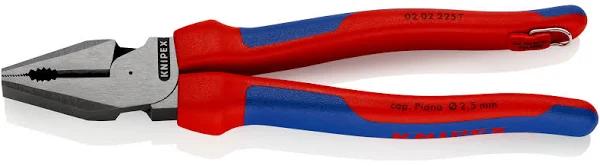 Knipex 225mm Tethered High Leverage Combination Pliers - 0202225T