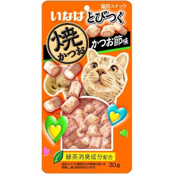 6 x Ciao Cat Treat Tuna Chicken Fillet Dried Bonito Flavor 25g